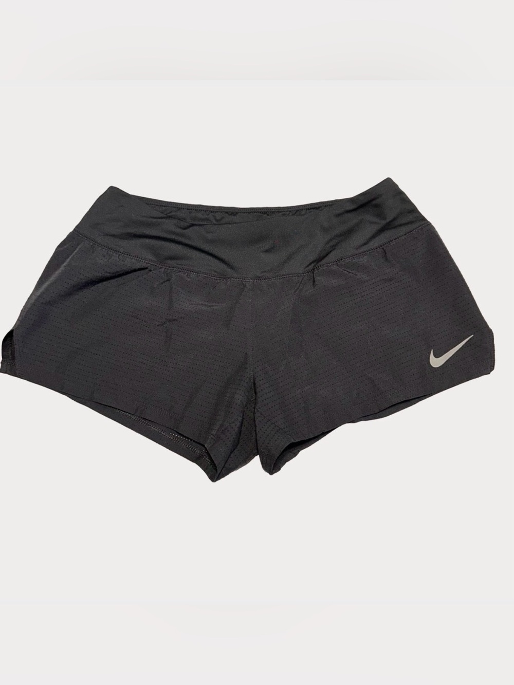 NIKE Dri-FIT Black Running Shorts Minimalist Gym Sporty Athleisure
